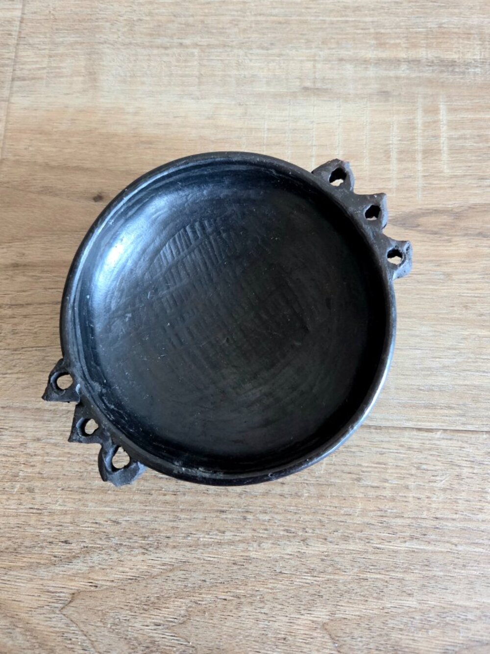Handmade Ethiopian Clay Ceramic Plate Tray Dish with Handles